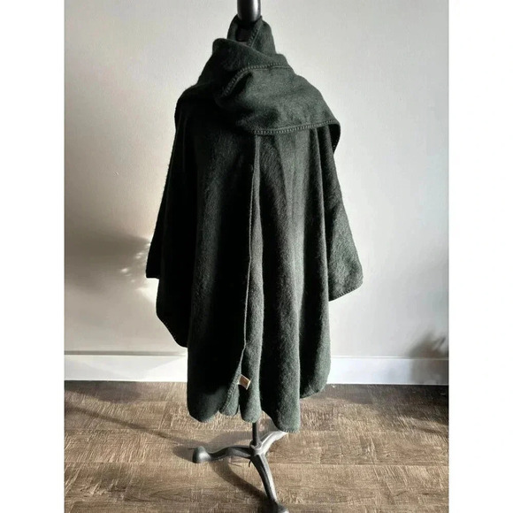 Alpaca Camaago Womens Unlined Woven Alpaca Cape Charcoal Grey Size OSFM - Picture 1 of 13